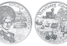 Vorarlberg auf österreichischen Münzen