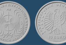 Erstausgabepreis der 10-Euro-Sammlermünze „Heinrich Hertz“
