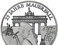 Jahresgedenkprägung „25 Jahre Mauerfall“