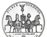 Silber-Quadriga neu aufgelegt