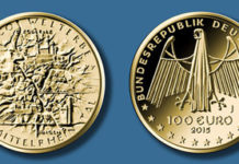 100-Euro-Goldmünze 2015 „UNESCO Welterbe – Oberes Mittelrheintal“