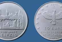 Neue 10-Euro-Gedenkmünzen zum 1000-jährigen Jubiläum der Ersterwähnung Leipzigs