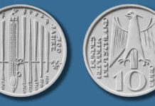 Erstausgabe deutsche Sammlermünze «300 Jahre Fahrenheit»