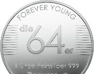 Forever young – Degussa widmet den „1964ern“ zum 50. eine silberne Medaille