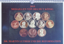 Kalender mit Medaillen von Helmut König