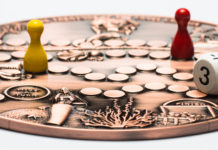 Schatzsuche auf einer Münze: Treasure Game Coin