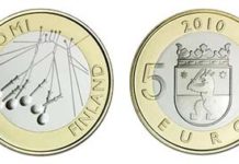 Neues finnisches 5-Euro-Stück