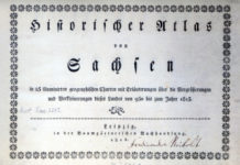 Historischer Atlas von Sachsen von 1816 im Reprint