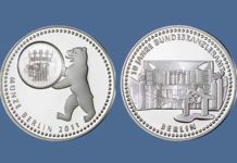 Silberprägung in Wechselbildtechnik