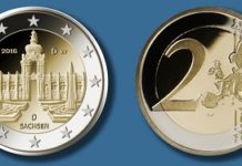 Deutschlands neue 2-Euro-Umlaufmünze „Sachsen“