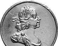 Die Schlacht bei der Poltawa und eine Medaille Peters des Großen