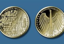 Anprägung der 100-Euro-Goldmünze „Regensburg“