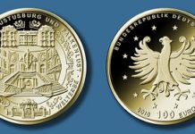 Deutsche Goldmünze ehrt Schlösser in Brühl