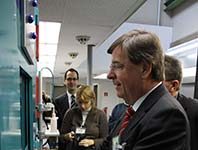 Finanzminister in der Münzstätte Stuttgart