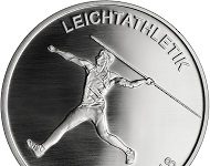 Silbergedenkprägung auf die Leichtathletik EM 2018