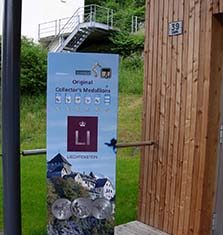 Drei schöne Medaillen aus einem Automaten im Fürstentum Liechtenstein