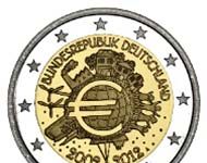 2-Euro-Gedenkmünze „10 Jahre Euro-Bargeld“ der Bundesrepublik Deutschland