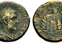 Der Tempel des Zeus Hypsistos auf dem Berg Gerizim bei Neapolis