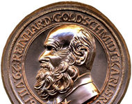 Neue Medaille von Victor Huster zum 70. Geburtstag 2012 von R. Goldschmidt