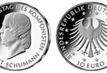 10-Euro-Gedenkmünze zum 200. Geburtstag von Robert Schumann