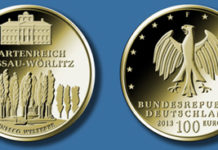100-Euro-Goldmünze 2013 „UNESCO Welterbe – Gartenreich Dessau-Wörlitz“
