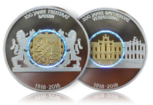 Zwei Jubiläen auf einer Gedenkmedaille