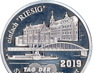 Medaille auf Tag der Sachsen in Riesa