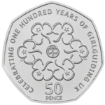 04_Celebrating 50 Years of the 2019 Guiding UK 50p Brilliant Uncirculated Coin Set British Culture – reverse UK195CBU