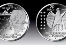 20-Euro-Gedenkmünze „250. Geburtstag Alexander von Humboldt“
