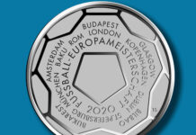 Deutsche Gedenkmünze „Fußball-Europameisterschaft 2020“ in Silber