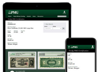 3 Millionen von PMG zertifizierte Banknoten online verfügbar