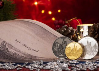 „Stutengarter“ Weihnachtsmarkt auf Degussas Weihnachtsthaler 2019