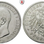 04_84851-deutsches-kaiserreich-oldenburg-friedrich-august-5-mark-1901-a-ss-vzvz-j-95