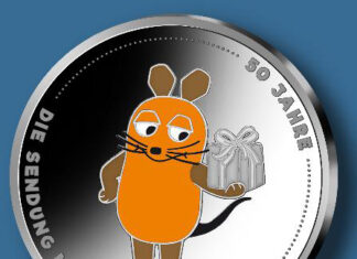 Eine Münze für die Maus: „50 Jahre Die Sendung mit der Maus“