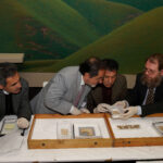 01Condition checking Begram ivories with Afghan colleagues in London