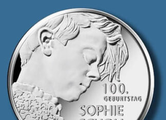 Deutsche Sammlermünze ehrt Widerstandskämpferin Sophie Scholl
