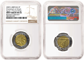 NGC zertifiziert Beeston Collection mit britischen Fehlprägungen