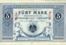 1871-1909: Zeit der Fälschungen – Teil 4: Gefälschte Reichskassenscheine zu 5 Mark