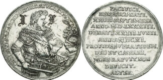 Der dicke Sterbe-Doppeltaler Christians II. nach Jahrzehnten wieder im Handel