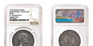 2,64 Millionen Dollar für einen Konstantin-Rubel