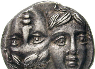 Numismatisches Puzzle: Griechisches Yin und Yang