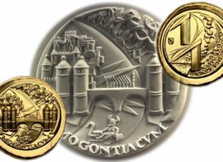 „Die römische Brücke von Mainz“ in Victor Husters Rheingold-Serie