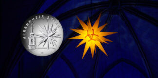 „Herrnhuter Stern“ ist Deutschlands Weihnachtsmünze 2022