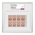 06-1953_China_800Yuan_MilitaryPostageStamps_PurpleBlockofEight__VF-XF85_MintPO_1031709-001_+35Brightness_v3 (1)