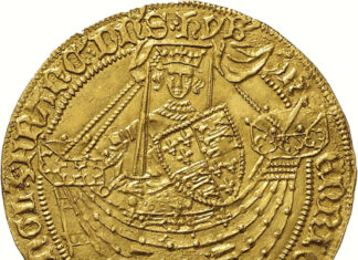 Numismatisches Puzzle: Der Noble