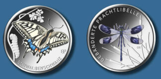 Diese 5-Euro-Sammlermünzen setzen 2023 die Serie „Wunderwelt Insekten“ fort