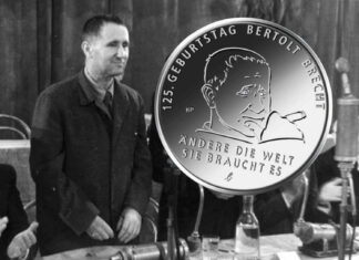 Deutschlands 20-Euro-Sammlermünze „125. Geburtstag Bertolt Brecht“