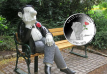 Deutsche 20-Euro-Sammlermünze auf Loriot