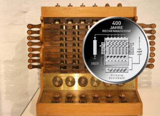 Deutsche 20-Euro-Sammlermünze feiert Rechenmaschine von Wilhelm Schickard