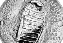 Münze zur Mondlandung mit COTY 2021 ausgezeichnet